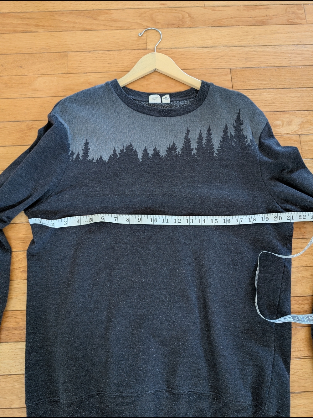 Ten Tree - Men's Crewneck Sweater - Charcoal Gray - Size M - Picture 8 of 11